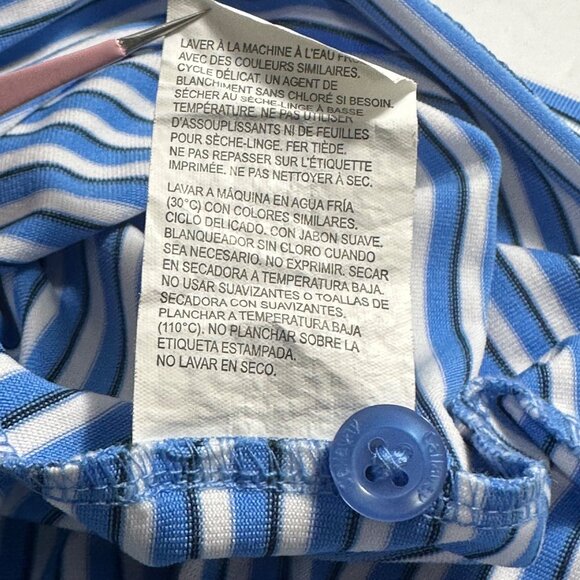 Callaway Mens Blue/White Striped Polo Golf Shirt XXL Opti-Dri - Picture 7 of 11